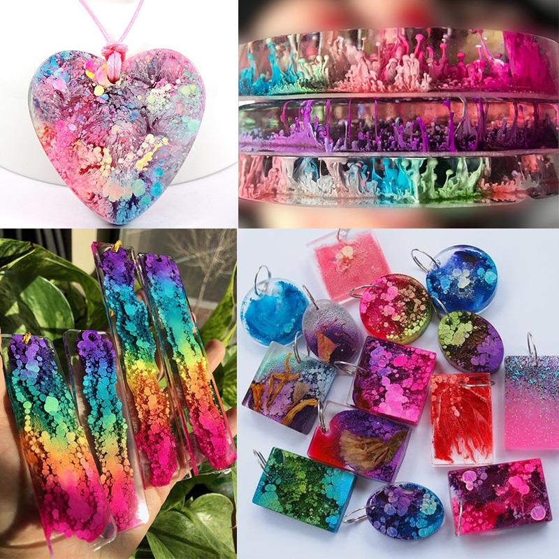 24 Color 10ml Art Ink Alcohol  - Resin Art Alcohol Ink บทวิจารณ์และราคา