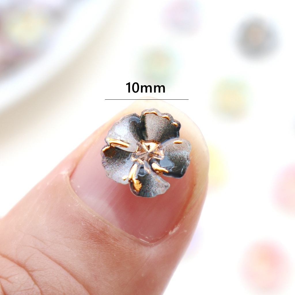 30pcs Mini Resin Flower Caboch - Resin Art Decor บทวิจารณ์และราคา