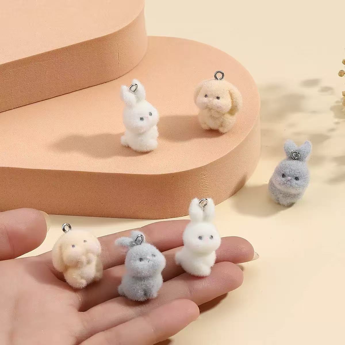 10pcs Flocking Little Rabbit R - Resin Art Calligraphy บทวิจารณ์และราคา