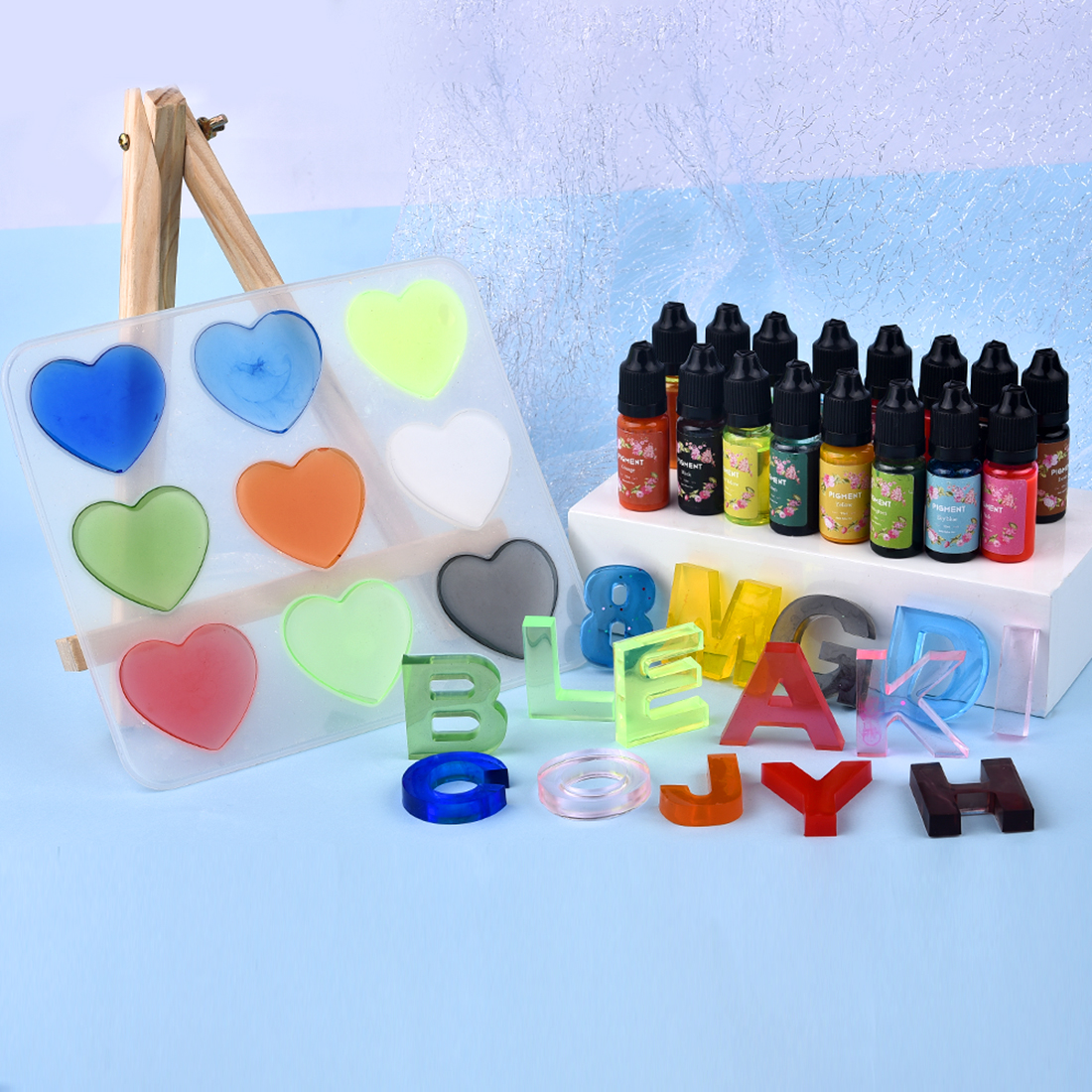 1 Set Resin Pigment Kit Art In - Resin Art Alcohol Ink บทวิจารณ์และราคา