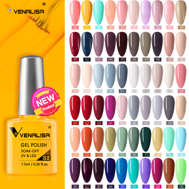 Venalisa 7.5ml Nail Gel Polish - Glitter Powder Resin บทวิจารณ์และราคา