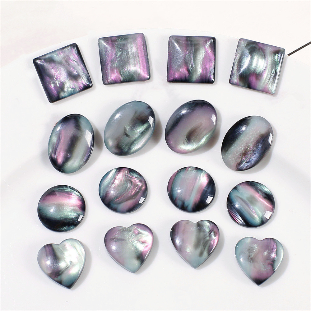 WFFNNKC 10-20PCS Retro Glitter - Resin Art Earrings Material บทวิจารณ์และราคา