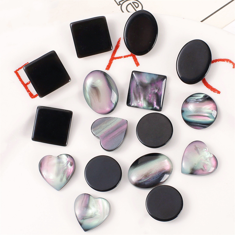 WFFNNKC 10-20PCS Retro Glitter - Resin Art Earrings Material บทวิจารณ์และราคา