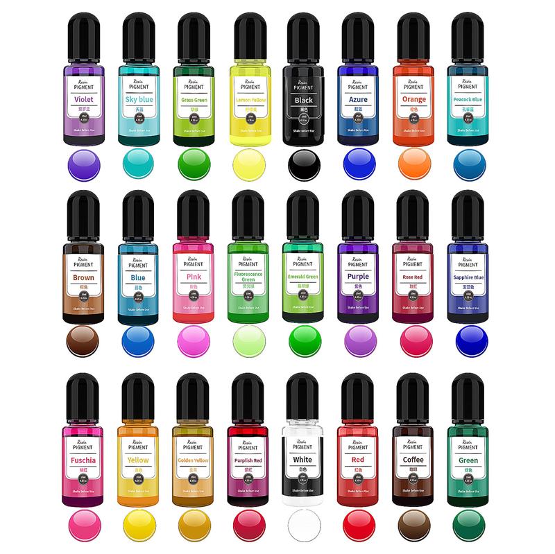 24 Color Art Ink Alcohol Resin - Resin Art Alcohol Ink บทวิจารณ์และราคา