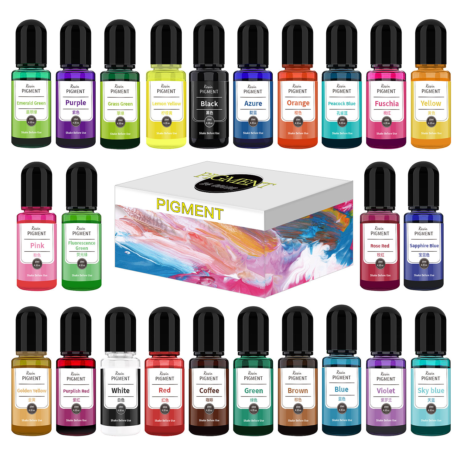 24 Color Art Ink Alcohol Resin - Resin Art Alcohol Ink บทวิจารณ์และราคา
