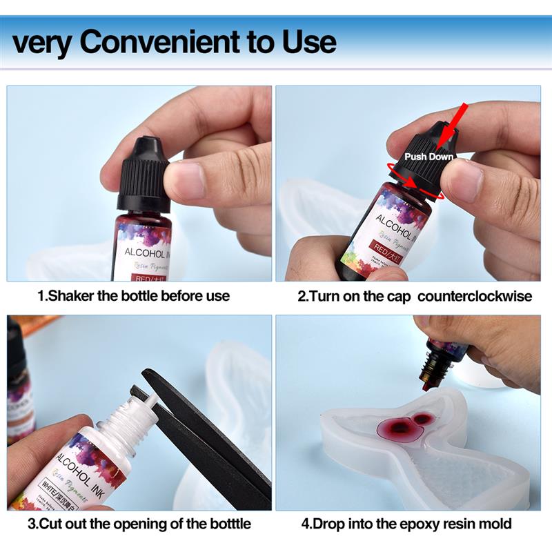 1 Set Epoxy Resin Pigment Kit  - Resin Art Alcohol Ink บทวิจารณ์และราคา