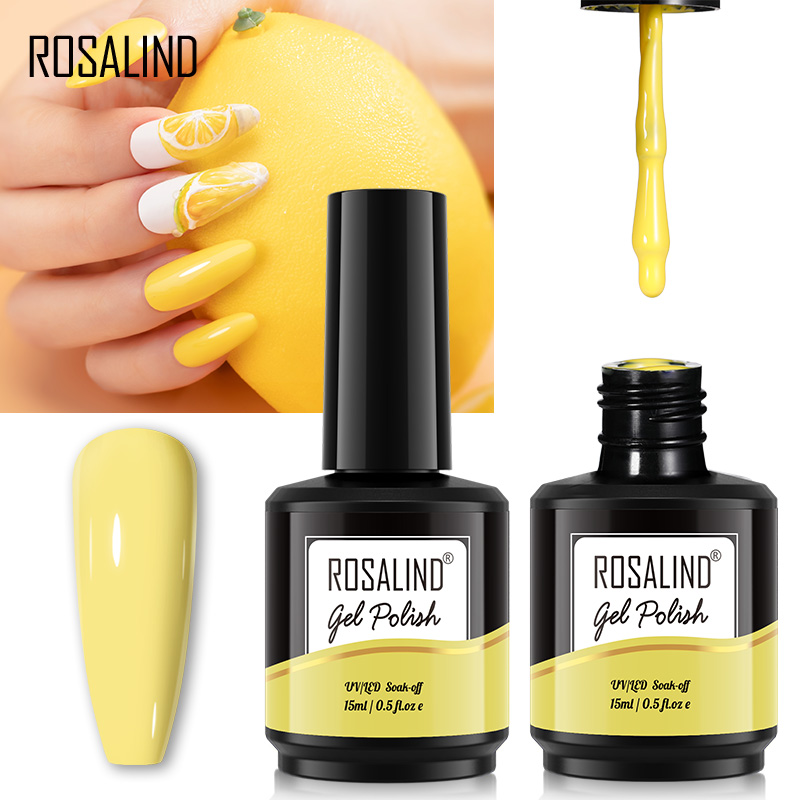 ROSALIND 15ML Glitter Nail Gel - Glitter Powder Resin บทวิจารณ์และราคา